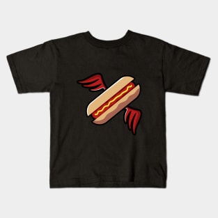 winged hotdogs Kids T-Shirt